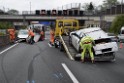 VU Auffahrunfall A 3 Rich Oberhausen kurz vor AS Koeln Dellbrueck P189